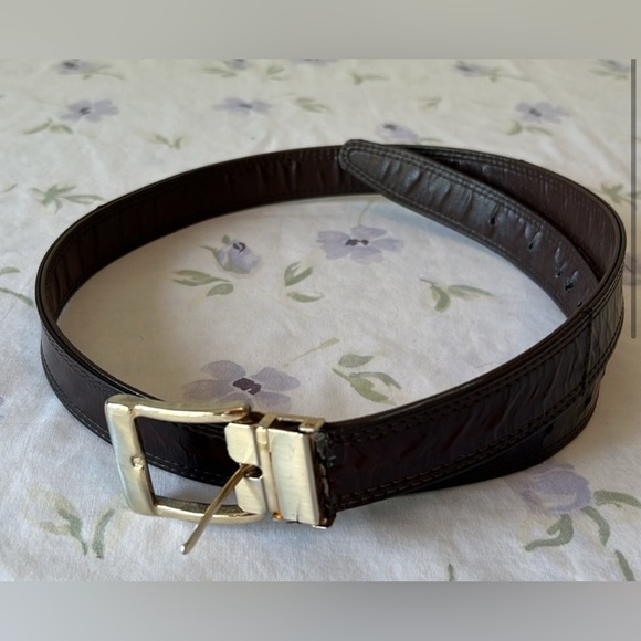 Vintage Genuine Eel Skin Belt - Picture 2 of 13